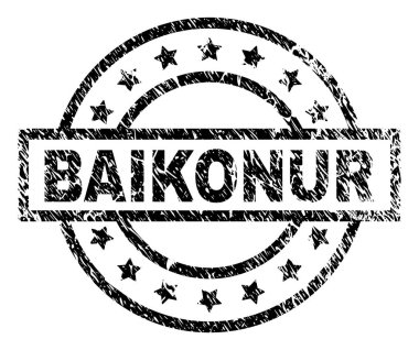 Grunge Baykonur damga mühür dokulu