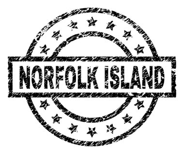 Dokulu Norfolk Adası damga mühür çizik