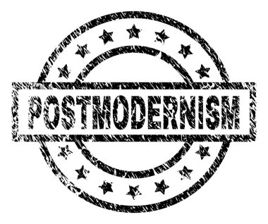 Dokulu postmodernizm damga mühür çizik