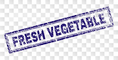 Çizik taze sebze dikdörtgen damgası