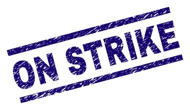 Strike damga mühür üzerinde dokulu çizik