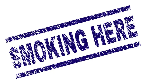 Grunge texturizado SMOKING AQUI selo —  Vetores de Stock