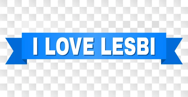Μπλε λωρίδα με αγάπη Lesbi κειμένου — Διανυσματικό Αρχείο