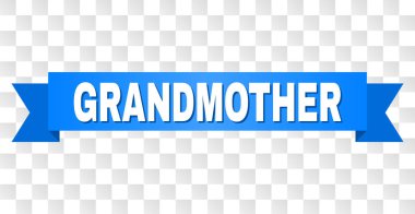 Büyükanne başlık ile mavi şerit