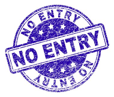 Grunge hiçbir giriş damga mühür dokulu