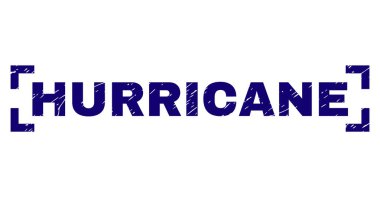 Dokulu kasırga damga mühür köşeleri içinde çizik