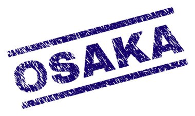 Grunge Osaka damga mühür dokulu