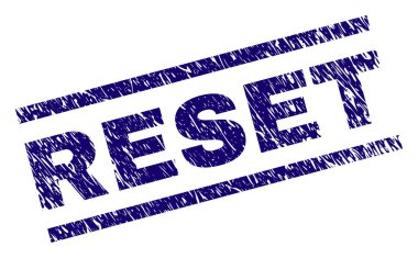 Dokulu sıfırlama damga mühür çizik