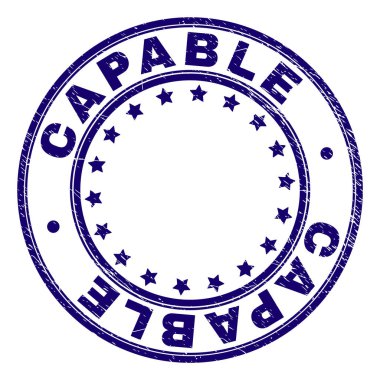 Grunge yeteneğine sahip yuvarlak damga mühür dokulu