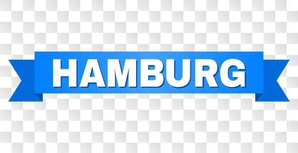 Blaues Band mit Hamburger Titel — Stockvektor
