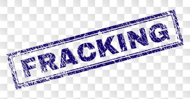 Grunge Fracking dikdörtgen damgası