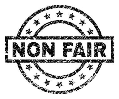 Dokulu olmayan adil damga mühür çizik