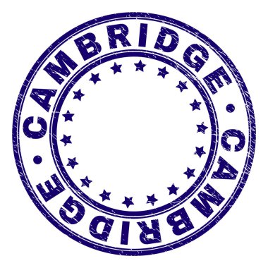 Grunge Cambridge damga mühür yuvarlak dokulu