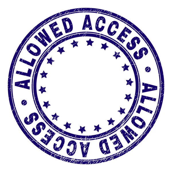 Grunge dokulu yuvarlak damga mühür erişime izin