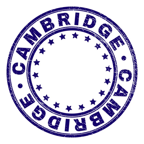 Grunge Cambridge damga mühür yuvarlak dokulu