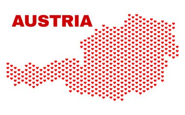 Avusturya harita - Valentine Kalpler mozaiği