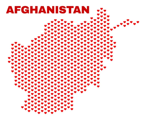 Afganistan harita - kalp kalplerin mozaik