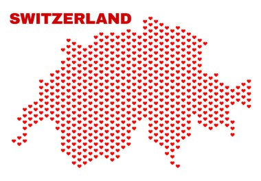 İsviçre: - Love Hearts mozaiği