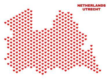Utrecht ilinde harita - Valentine Kalpler mozaiği