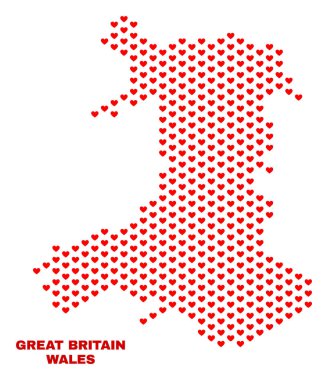 Harita - Valentine Kalpler mozaiği Galler