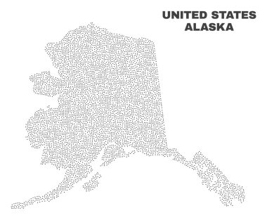 Vektör Alaska noktaları Haritası