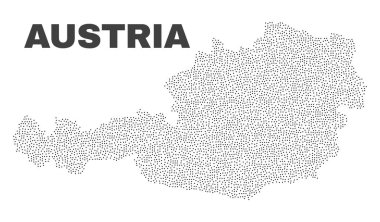 Vektör Avusturya noktaları Haritası