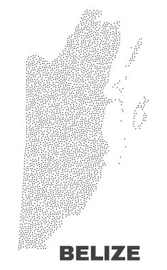 Puan vektör Belize Haritası
