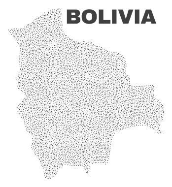 Puan vektör Bolivya Haritası