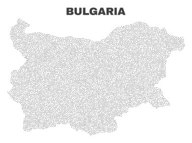 Puan vektör Bulgaristan Haritası