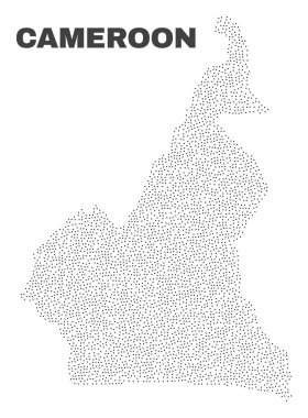 Puan vektör Kamerun Haritası