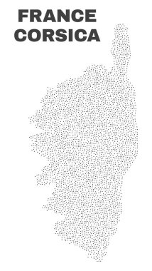 Vektör Corsica noktaları Haritası