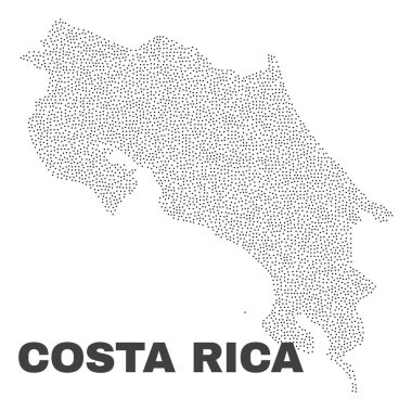 Puan vektör Kosta Rika Haritası