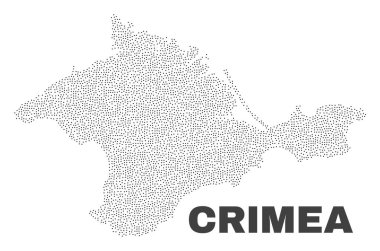 Vektör Crimea harita nokta