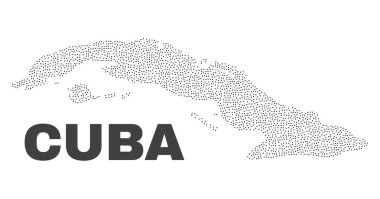 Puan vektör Küba Haritası