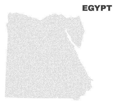 Vektör Mısır harita nokta
