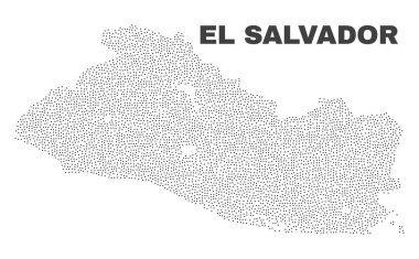 Nokta vektör El Salvador Haritası