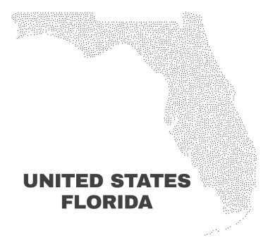 Puan vektör Florida State Haritası