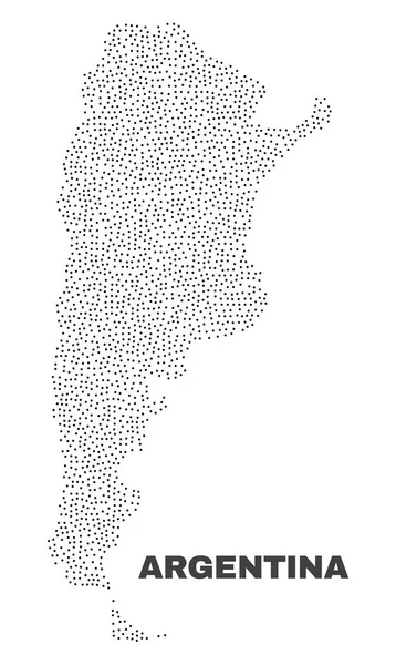 Vector Argentina Map of Dots — Stock Vector