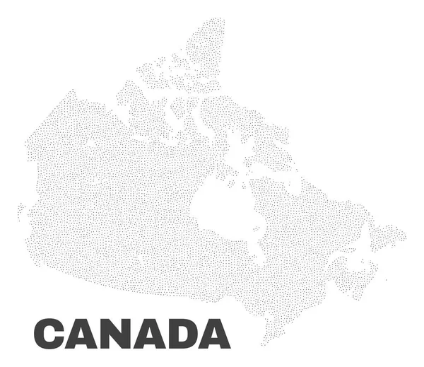 Wektor Kanada mapa punktów — Wektor stockowy