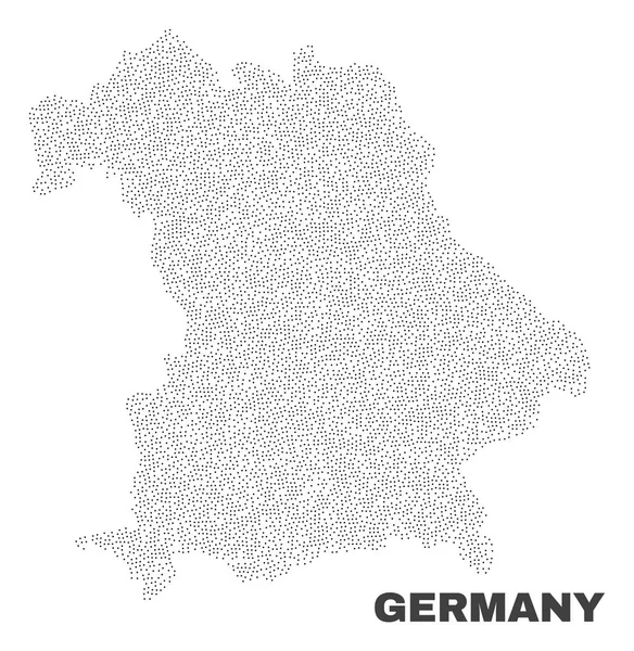 Vector Alemanha Mapa dos pontos — Vetor de Stock