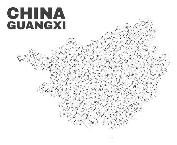 Vektorkarte der Provinz Guangxi — Stockvektor
