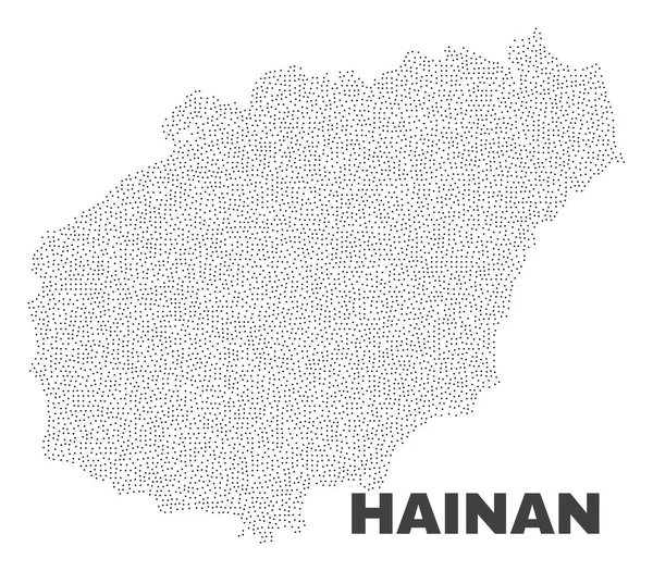 Векторная карта точек Хайнаня — стоковый вектор