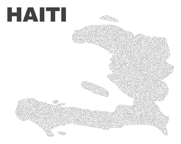 Vector Haïti kaart van punten — Stockvector