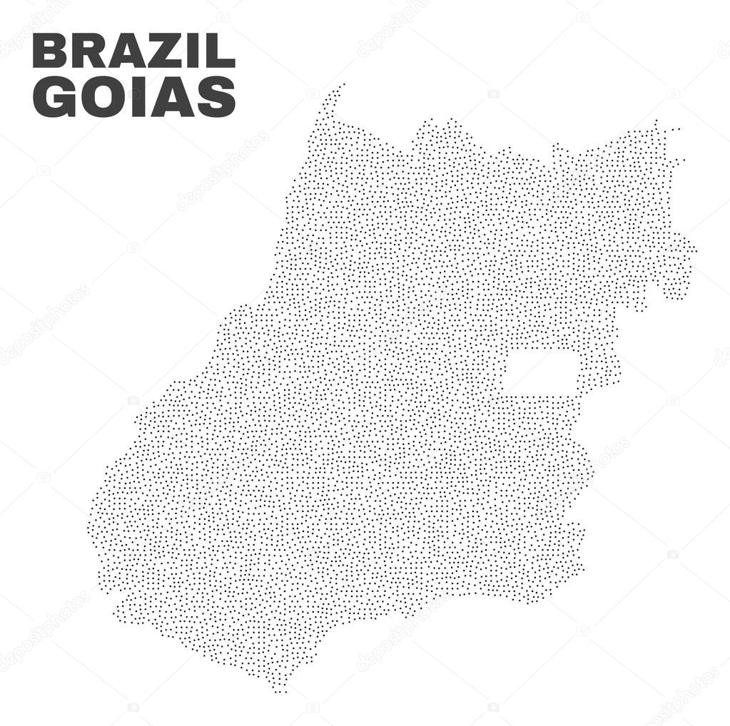 Vector Goias State Map of Points