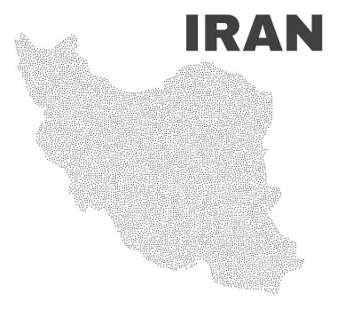 Puan vektör Iran Haritası