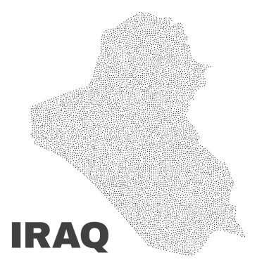 Puan vektör Irak Haritası