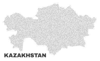 Puan vektör Kazakistan Haritası