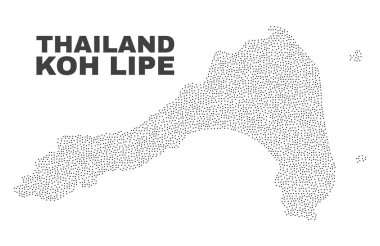 Vektör Koh Lipe harita nokta