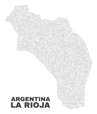 La Rioja Arjantin harita noktaları vektör