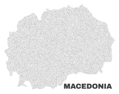 Puan vektör Makedonya Haritası